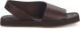 Paloma Barceló Bruine leren sandalen met open teen Brown Dames - Thumbnail 1