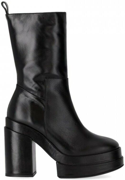 Paloma Barceló Eros Black Heeled Ankle Boot Zwart Dames