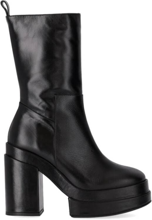 Paloma Barceló Enkellaarzen PALOMA BARCELÓ EROS SCHWARZE STIEFELETTE MIT ABSAT in zwart