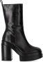 Paloma Barceló Eros Black Heeled Ankle Boot Zwart Dames - Thumbnail 1