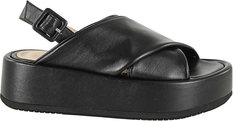 Paloma Barceló Flat Sandals Black Dames