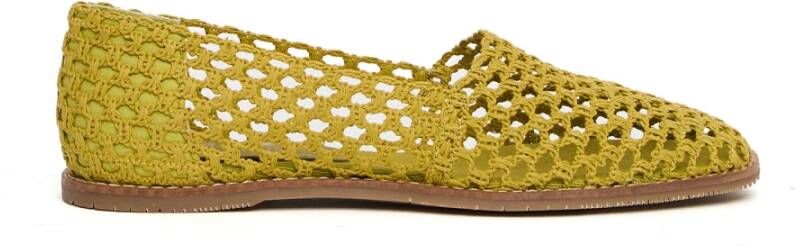 Paloma Barceló Gehaakte Pistache Espadrilles