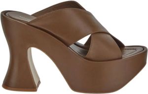 Paloma Barceló Heeled Mules Bruin Dames