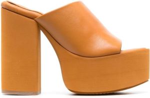 Paloma Barceló Heeled Mules Oranje Dames