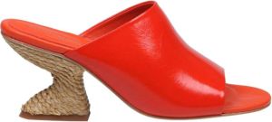 Paloma Barceló Heeled Mules Rood Dames