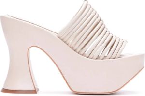 Paloma Barceló Heeled Mules Wit Dames