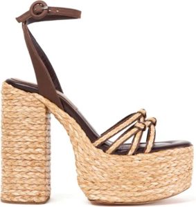 Paloma Barceló Melha | Satin Brown Bruin Dames
