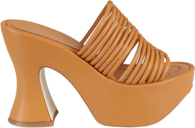 Paloma Barceló Sandalen Ochre-Colored Sandals in oranje