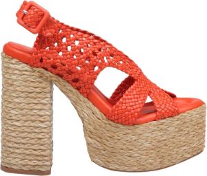 Paloma Barceló High Heel Sandals Oranje Dames