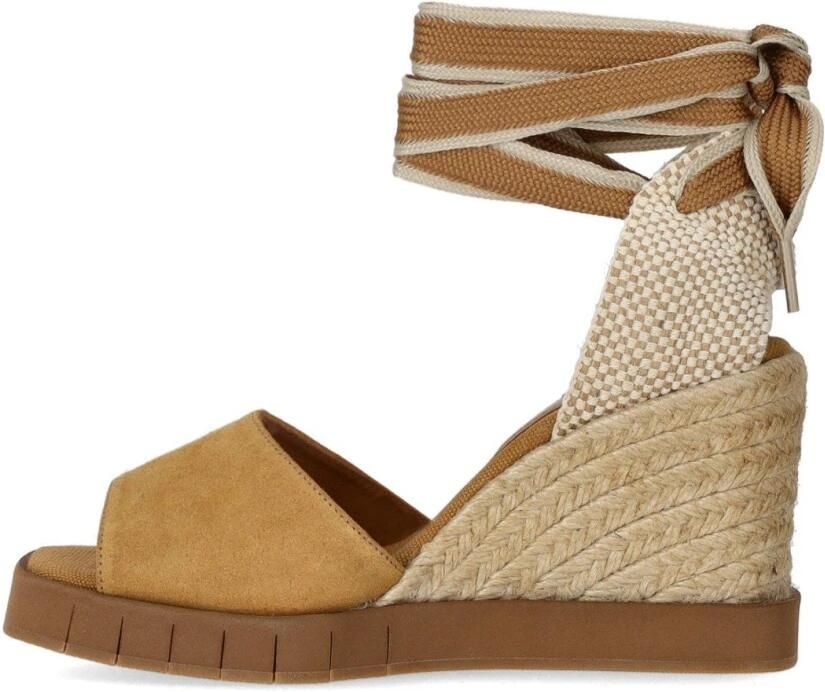 Paloma Barceló Caramel Wedge Espadrille Sandaal