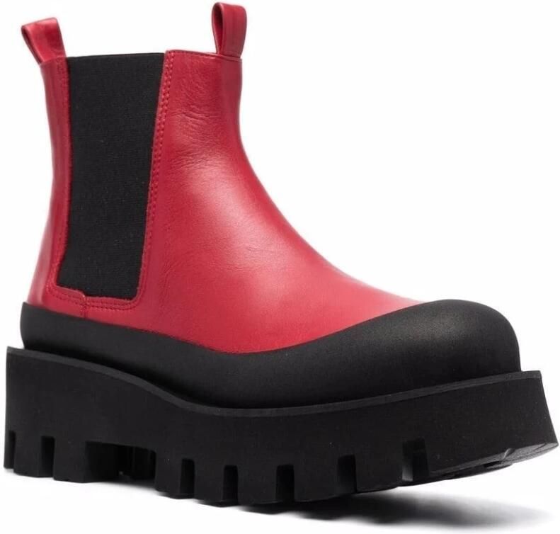 Paloma Barceló Chunky Sole Enkellaarzen Rood Dames - Foto 3