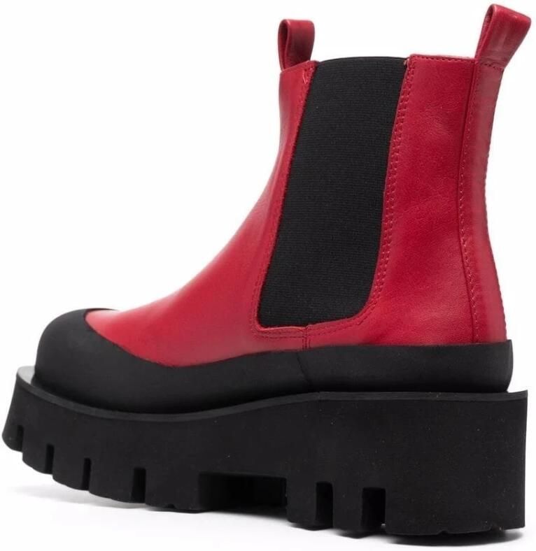 Paloma Barceló Chunky Sole Enkellaarzen Rood Dames - Foto 2