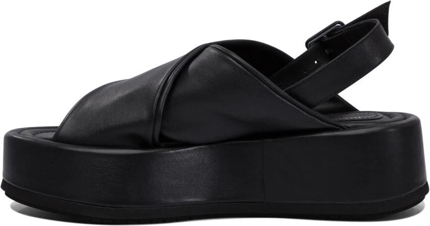 Paloma Barceló Zwarte sandalen voor vrouwen Ss25