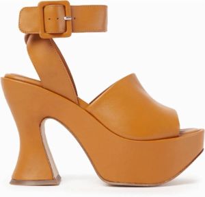 Paloma Barceló Sandalen met hoge hakken Oranje Dames