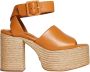 Paloma Barceló Womens Shoes Wedges Cuoio Aw22 Bruin Dames - Thumbnail 1