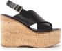 Paloma Barceló Zwarte Leren Sandalen Begonia Stijl - Thumbnail 1