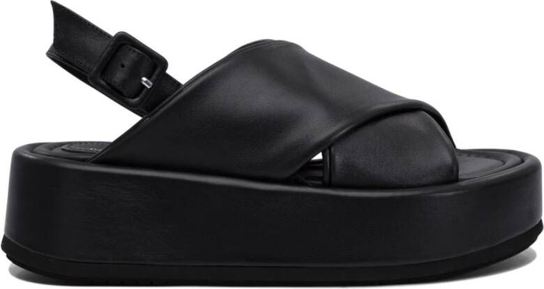Paloma Barceló Zwarte sandalen voor vrouwen Ss25