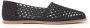 Paloma Barceló Zwarte Stoffen Loafer 1903 Geperforeerd - Thumbnail 1