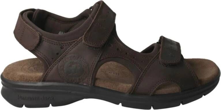 Panama Jack Bruine leren herensandaal Salton Brown Heren