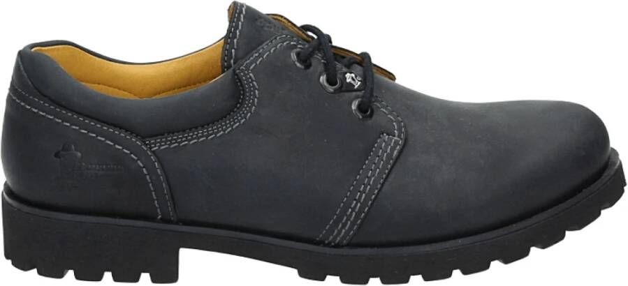 Panama Jack Casual Zwarte Leren Herenschoenen