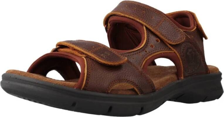 Panama Jack Comfortabele Band Sandalen voor Mannen Brown Heren