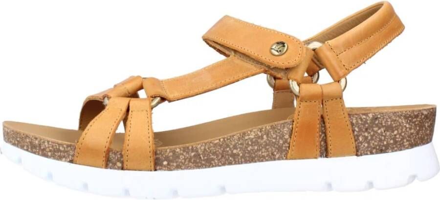 Panama Jack Comfortabele platte sandalen voor vrouwen Orange Dames