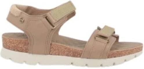 Panama Jack Flat Sandals Beige Dames