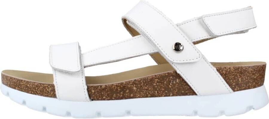 Panama Jack Flat Sandals White Dames