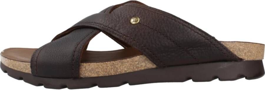 Panama Jack Gekruiste Sandaal Sliders Brown Heren