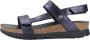Panama Jack Glanzende Platte Sandalen Blue Dames - Thumbnail 3