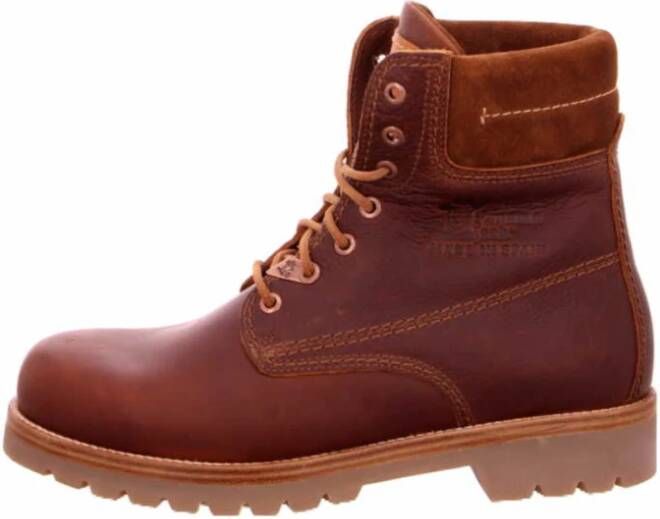 Panama Jack Heren Leren Laarzen Brown Heren