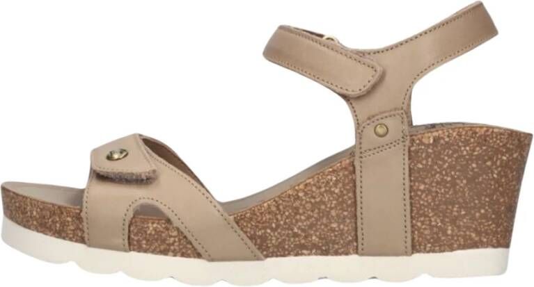 Panama Jack Julia Sandalen Met Sleehak Dames Taupe - Foto 4