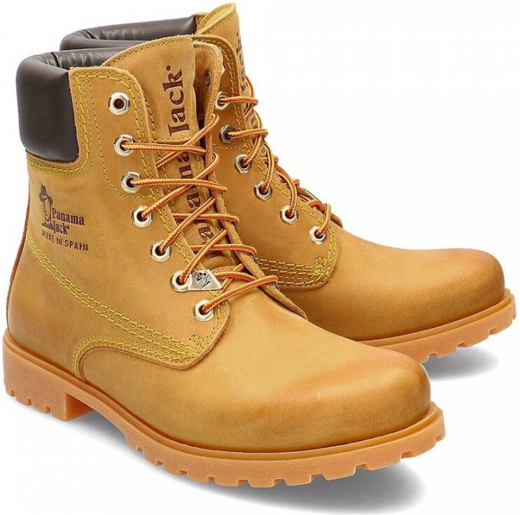 Panama Jack Kameelkleurige Leren Enkellaarzen met Veters Brown Heren - Foto 8