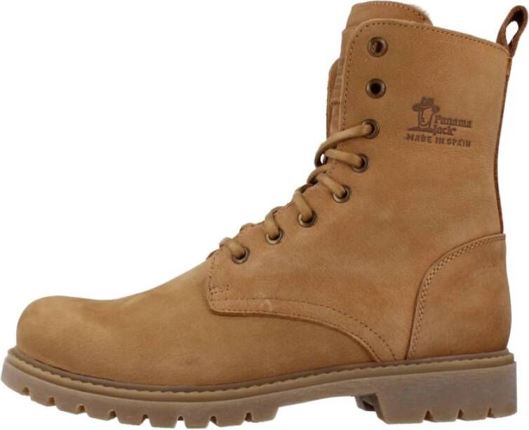 Panama Jack Lace-up Boots Brown Dames