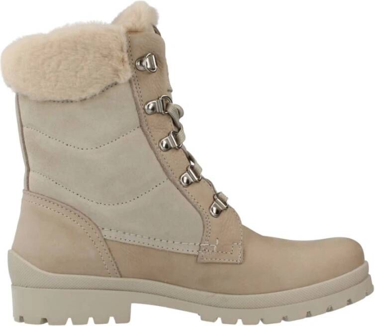 Panama Jack Nobuck Winterlaarzen Beige Dames