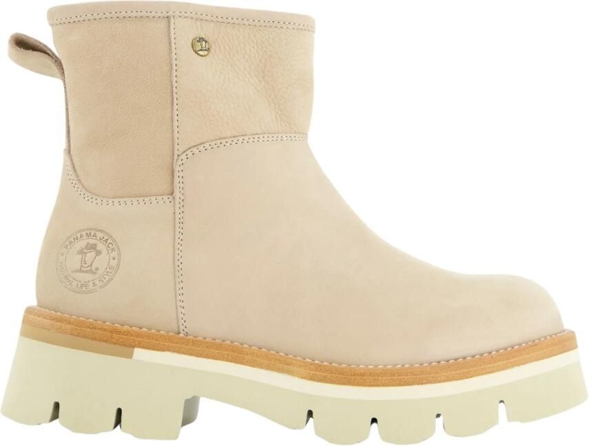 Panama Jack Beige Nubuck Enkelboots Laia B5 Beige Dames