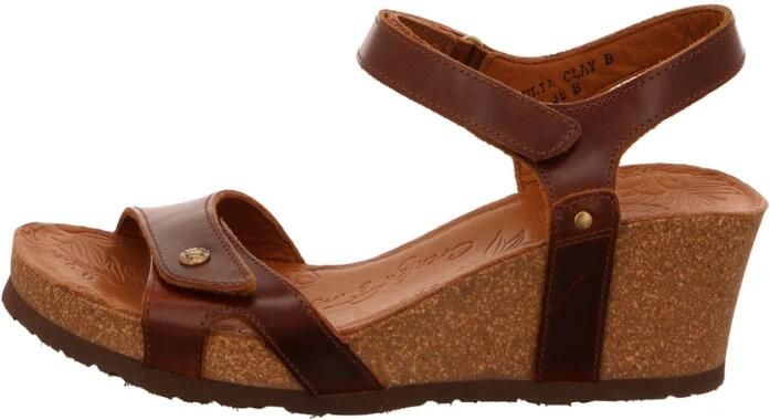 Panama Jack Valle Clay Sandalen Hak Donkerbruin - Foto 7