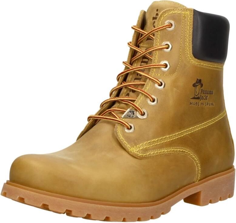 Panama Jack Kameelkleurige Leren Enkellaarzen met Veters Brown Heren - Foto 10