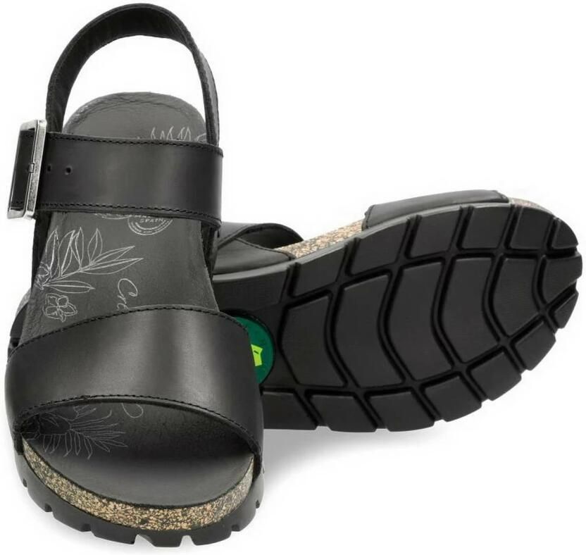 Panama Jack Stijlvolle Platte Sandalen Black Dames