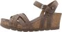 Panama Jack Vera Sandalen Met Sleehak Dames Taupe - Thumbnail 3