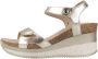 Panama Jack Gouden Metallic Sleehak Sandaal voor Vrouwen Multicolor Dames - Thumbnail 2