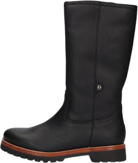 Panama Jack Stijlvolle Hoge Laarzen Bambina Black Dames