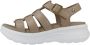 Panama Jack Stijlvolle Platte Sandalen Beige Dames - Thumbnail 2