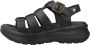 Panama Jack Stijlvolle Platte Sandalen Black Dames - Thumbnail 2