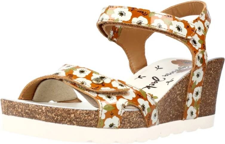Panama Jack Sandaal Julia Garden B3 Napa Charol Oranje Bloemen - Foto 4