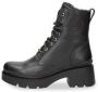 Panama Jack Porty B1 Veterboots Laarzen Met Veters Dames Zwart - Thumbnail 4