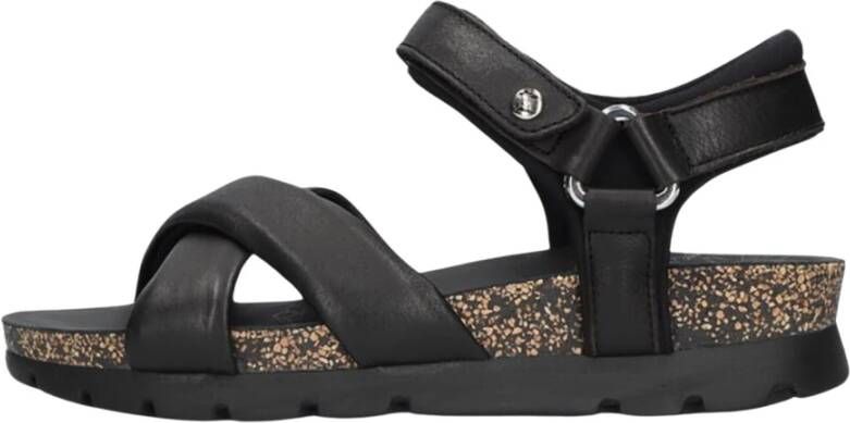 Panama Jack Zwarte Plateau Sandalen Serena Black Dames - Foto 5