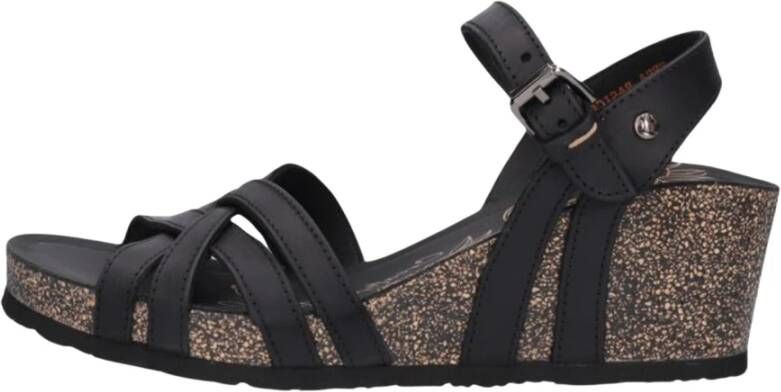 Panama Jack Vera Basics B1 sandalen met sleehak zwart - Foto 5