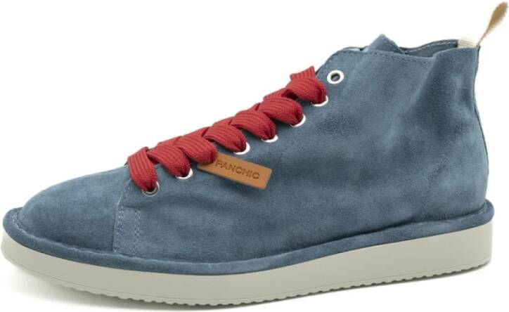 Panchic Basic Blauw Rood Enkellaarzen Blue Heren