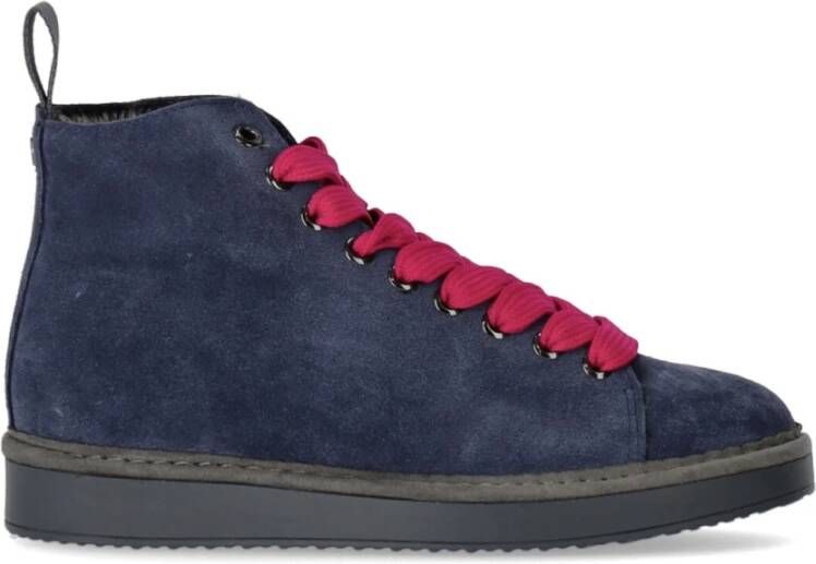 Panchic Blauw Fuchsia Enkellaars Blue Dames